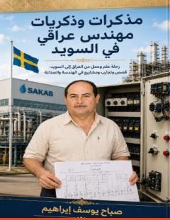غلاف كتاب مذكرات وذكريات مهندس عراقي في السويد - المهندس صباح يوسف إبراهيم