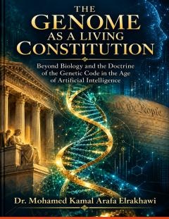 غلاف كتاب The Genome as a Living Constitution - دكتور محمد كمال الرخاوي